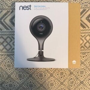 NEST Indoor Cam - Sleek Black Design